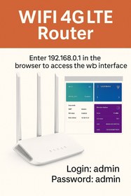 Resim ZTECH 4G Modem - WiFi 4G LTE Router – Tak-Çalıştır Mobil İnternet Çözümü 