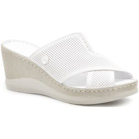 Resim Mammamia D24yt 2140 Beyaz Kadın Ayakkabı Terlik-sandalet Beyaz 