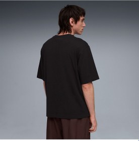 Resim Puma Graphic Erkek Siyah T-shirt 634443 