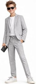 Resim Erkek Çocuk Modern Casual Slim Fit Takım Elbise Ak2850 