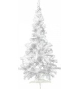 Resim Beyaz Yılbaşı Çam Ağacı 150 cm, 220 Dal Lüks Noel Ağacı 