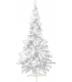 Resim Beyaz Yılbaşı Çam Ağacı 150 cm, 220 Dal Lüks Noel Ağacı 