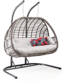 Resim Capri Swing Oylat İkili Rattan Salıncak 