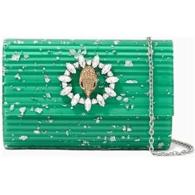 Resim Kurt Geiger Party Eagle Şık Kadın Clutch Ve Omuz Çantası Yeşil 