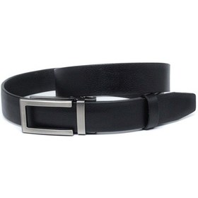 Resim Manda Derisi Otomatik Tokalı Deliksiz Erkek Kemeri - Otomatik Kemer Siyah 