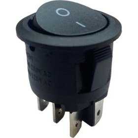 Resim Powermaster IC-133-6 Yuvarlak Siyah 6P On/Off Anahtar 