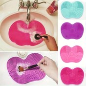 Resim Emiş Kupası ile Silikon Elma Şeklinde Scrub Pad – Günlük Güzellik Bakımı için Taşınabilir Makyaj Fırçası Temizleyici Mat, Elektriksiz & Formaldehitsiz, Pembe & Çok Renkli Seçenekler, Kozmetik Araç Temizleyici | Eğlenceli Tasarım | Formaldehitsiz Malzeme 