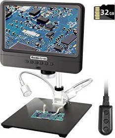 Resim Koolertron 12MP 5X-260X 8.5" LCD Dijital Mikroskop 