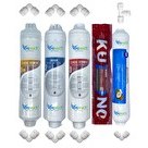 Resim Pemax Water Solutions Kapalı Kasa Su Arıtma Cihazların Uygun Eco 5'li Orijinal LG Kuno Mebran Mineral Tatlandırıcı Set 