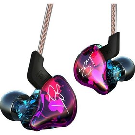 Resim KZ ZST Kulak İçi Monitör Kulaklık, 1BA + 1DD HiFi Stereo Monitör Kulaklık Gürültü Önleyici IEM, Ayrılabilir 0.72mm 2Pin Kablo, 3.5mm Dik Açılı Fiş (Renkli Standart) 