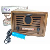 Resim Ahşap Nostaljik Radyo Bluetooth Hoparlör Usb Tf Everton Vt-3050 