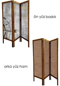 Resim Modacanvas Masif Ahşap Paravan 