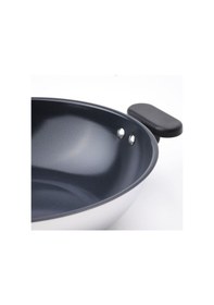 Resim Wok Tava, Yapışmaz Kaplama-paslanmaz Çelik, 28 Cm Açık Bej 