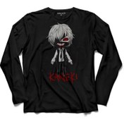 Resim Kendim Seçtim Kanekı Tokyo Ghoul Uzun Kollu Tişört Baskılı Çocuk T-Shirt 