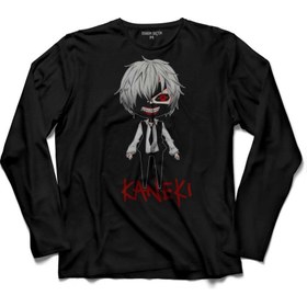 Resim Kendim Seçtim Kanekı Tokyo Ghoul Uzun Kollu Tişört Baskılı Çocuk T-Shirt 