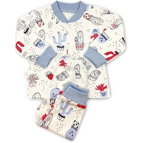Resim Sleeper Cactus Bebek Pijama Takımı 3-6 Ay - Mavi 8682476857276 