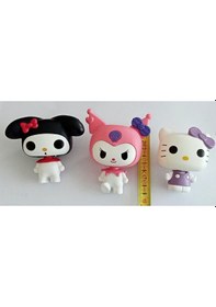 Resim Hello Kitty, Kuromi, My Melody 3 Lü Figür Seti Kuromi 