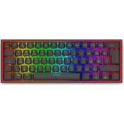 Resim REDRAGON K616 Fizz Pro RGB Red Switch Kablosuz Siyah Compact Gaming (Oyuncu) Klavye 