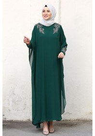 Resim Amine Hüma Beste Abiye Elbise Zümrüt Zümrüt 