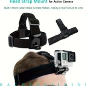 Resim Kafa Kayışı Montaj Kemeri DJI Osmo Action 4/3, Insta360 Ace Pro Go3, for GoPro 12/11/10/9/8/7, AKASO, Xiaoyi, Yi 4k Spor Kamera Aksesuarları için | Hero Kamera için Güvenli Uyumlu Üç Lastikli Kayışlı, Aksiyon Kamerası Montajı | Güvenli Uyumlu Kayış | Ayarlanabilir Başlık, Kamera Montaj Aksesuarları 