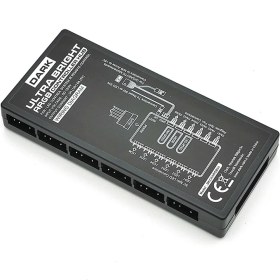 Resim Dark ARGB Hub 6 Fan Takılabilir 3+3pin Anakart Kontrollü SATA Güç Bağlantı (DKCKHUBARGB) 