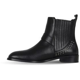 Resim Bueno Shoes Siyah Deri Kadın Topuklu Bot 33wb20025 