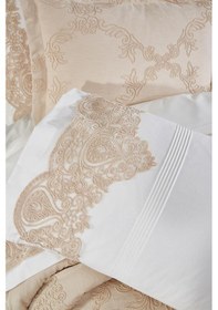 Resim Çeyiz Diyarı Sahra 10 Parça Battaniyeli Çeyiz Seti Bej Bej 