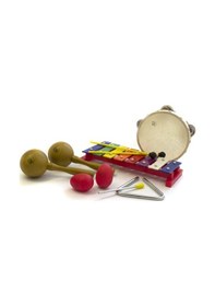 Resim Cox Flt-lt5 Çantalı Perküsyon Seti Okul Öncesi Müzik Eğitimi İçin 5 Parça Ritim Seti 