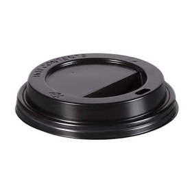 Resim Cafemarkt Karton Bardak Kapak, 12-16 oz, Siyah 