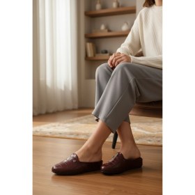 Resim Pierre Cardin Bordo Kadın Ev Terliği PC-55373 Z 