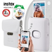 Resim Instax Mini Link 2 Beyaz Akıllı Telefon Yazıcısı Ve Çantalı Hediye Seti 3 Fujifilm