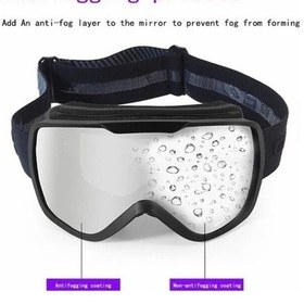 Resim Jokmae Bollfos Bf642 Çift Katmanlı Buğu Önleyici Pc+tpu Erkek Kadın Kayak Gözlüğü - Pembe Em 