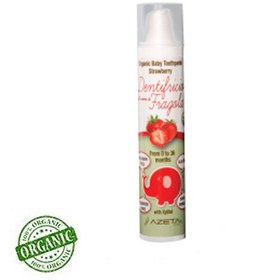 Resim Azetabio Organik Bebek Diş Macunu Çilek 0-36 Ay 50 Ml 