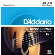 Resim D'Addario EJ11 Akustik Tel Set Light 
