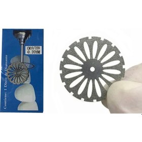 Resim Sones 0.2mm Diş Laboratuvarı Parlatma Elmas Diskleri Diş Hekimi Döner Kesme Aleti Cm10/220 