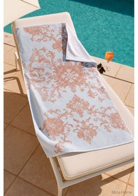 Resim Unisex Baskılı Plaj Deniz Havuz Havlusu %100 Pamuk 70x145 Cm Wonderfull Nar Çiçeği 