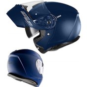 Resim Axxis Gecko Sv Solid Matt Blue Çene Açılır Kask 