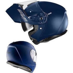 Resim Axxis Gecko Sv Solid Matt Blue Çene Açılır Kask 