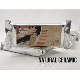 Resim Ohbe Express Hava ile Kuruyan Doğal Seramik Kil 500 gr - Fırın Gerektirmez, Boyanabilir & Verniklenebilir, Air Dry Clay Beyaz 
