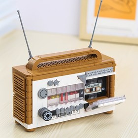 Resim 1000+ Parça Retro Hissi Açın: Bloklarla Yapılmış Radyo, Yetişkinler İçin Zorluklu Bulmaca, Vintage Radyoyu Eve Getir! 
