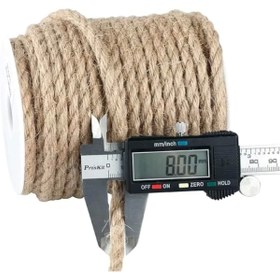 Resim EBADRİP 8mm Jüt Halat Kendir Urgan Halat Ip 50 Metre Dekoratif Halat 