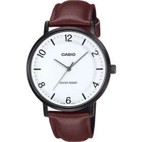 Resim Casio Mtp-vt03bl-7bdf Erkek Kol Saati Siyah 