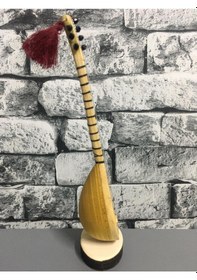 Resim Minyatür Bağlama Saz Masa Üstü Enstrüman 
