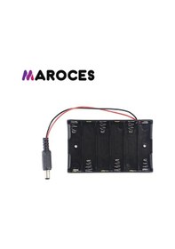 Resim Ic-234Bj Pil Yuvası 6 Lı Yan Yana 2.1Mm Jaklı (Aa) 