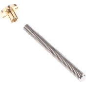 Resim Flameer T8 8mm Dia Dişli Vida Çubuk + Vida Somun 3D Yazıcı Step Motor 100MM (Yurt Dışından) 