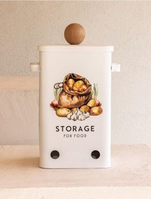 Resim The Mia Storage Patates Soğan Kabı 13x20x32 Cm Beyaz 