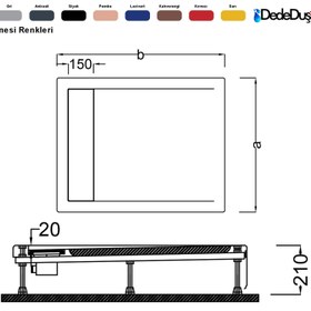 Resim Dikdörtgen Panelli Duş Teknesi | Sanacryl+ - 80x100 / Beyaz / Düz 