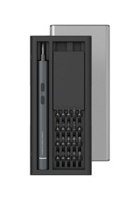 Resim Mufunye 25 Li Mini Şarjlı Elektrikli Tornavida Seti - Led Işıklı, Manyetik, 20 Uçlu, Taşınabilir Tamir Aleti 