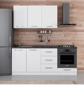 Resim Minar 200 Cm Mutfak Dolabı Beyaz 200-b3 