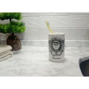 Resim Bosphorus Seramik Diş Fırçalık Kraliçe Model 7x7x11cm 